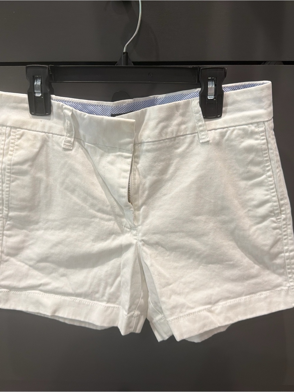 J. Crew White Cotton Bermuda Shorts